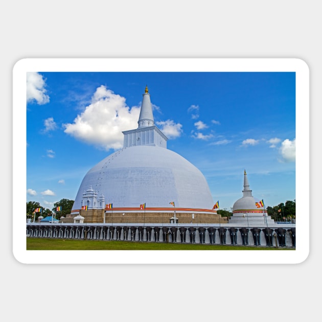 Ruwanwelisaya Stupa, Anuradhapura. Sticker by bulljup